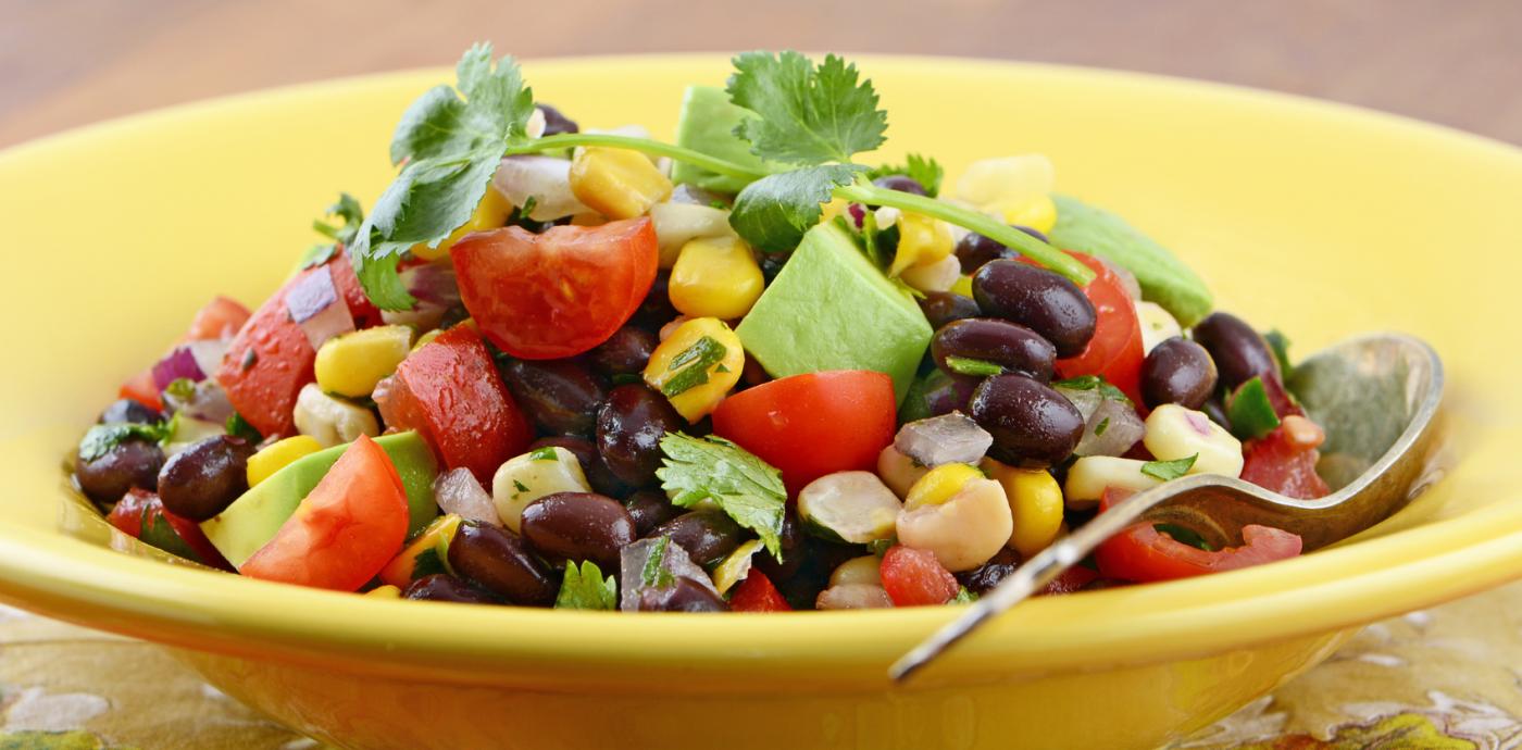 Black beans and corn