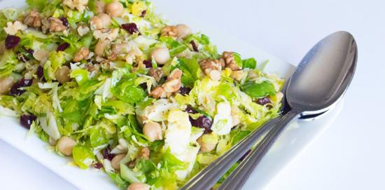 Brussels Sprouts and Chickpea Salad