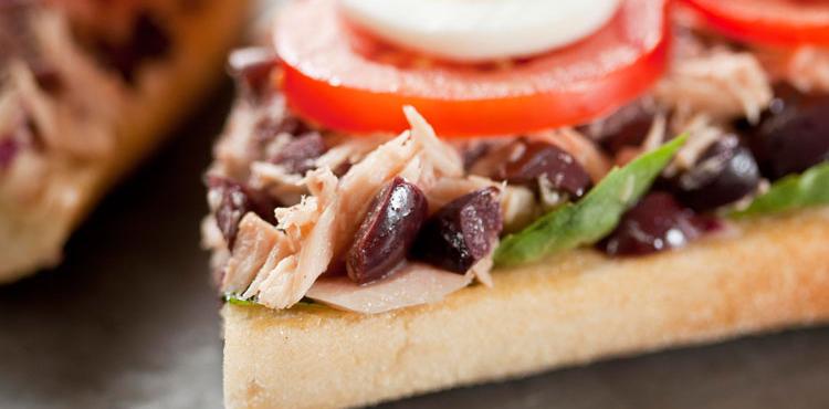 Mediterranean Tuna Sandwich