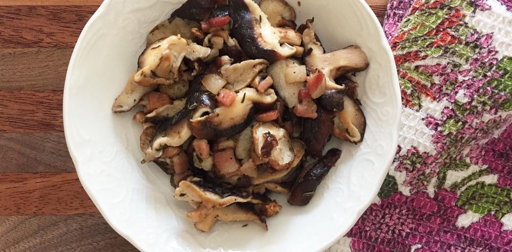 Sautéed Mushrooms with Guanciale 