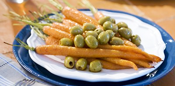 Toasted Moroccan Carrots with Olives