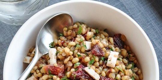 Wheat Berry Salad with Blood Oranges