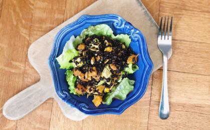 Chinese Black Rice, Orange, and Avocado Salad