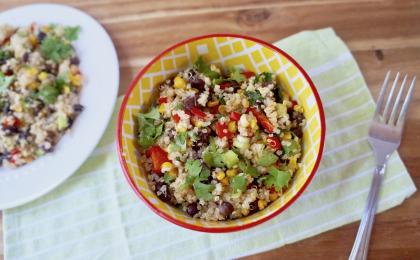 Quinoa Salad with Corn, Black Beans, and Peppers