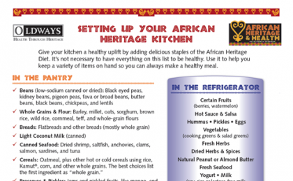 Setting Up Your African Heritage Kitchen