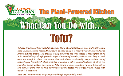 What can you do with tofu?