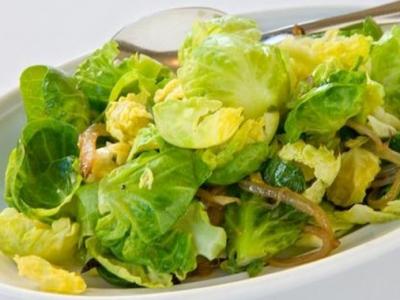 Brussels Sprouts with Caramelized Onions