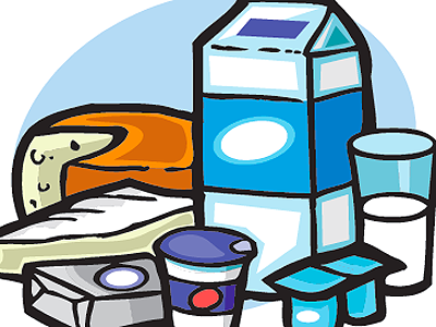 Dairy Foods Illustration