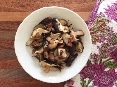 Sautéed Mushrooms with Guanciale 
