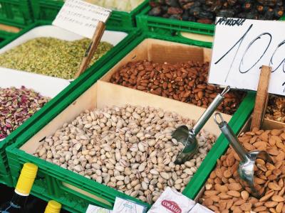 assorted nuts in ortigia 