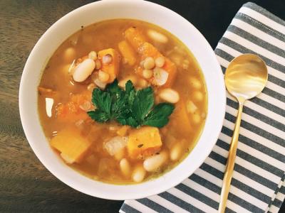 Lentils and Butternut Squash Soup