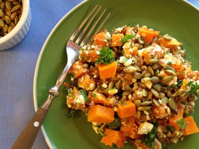 Roasted Squash with Spelt