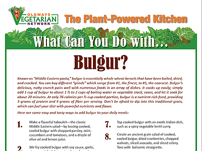 What can you do with bulgur?