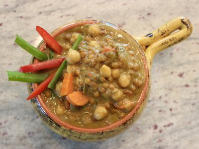 vegetable curry in a bowl