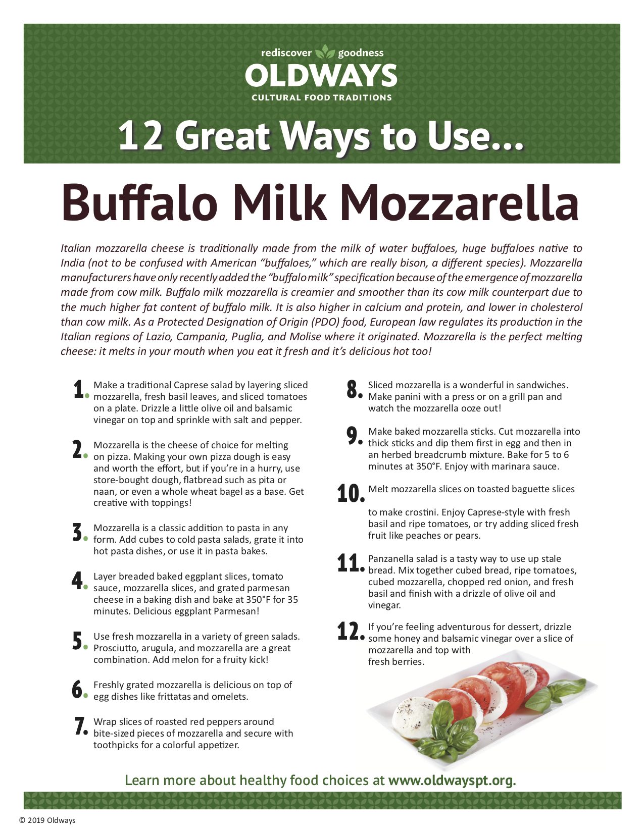 12 Great Ways to Use Milk Mozzarella Oldways