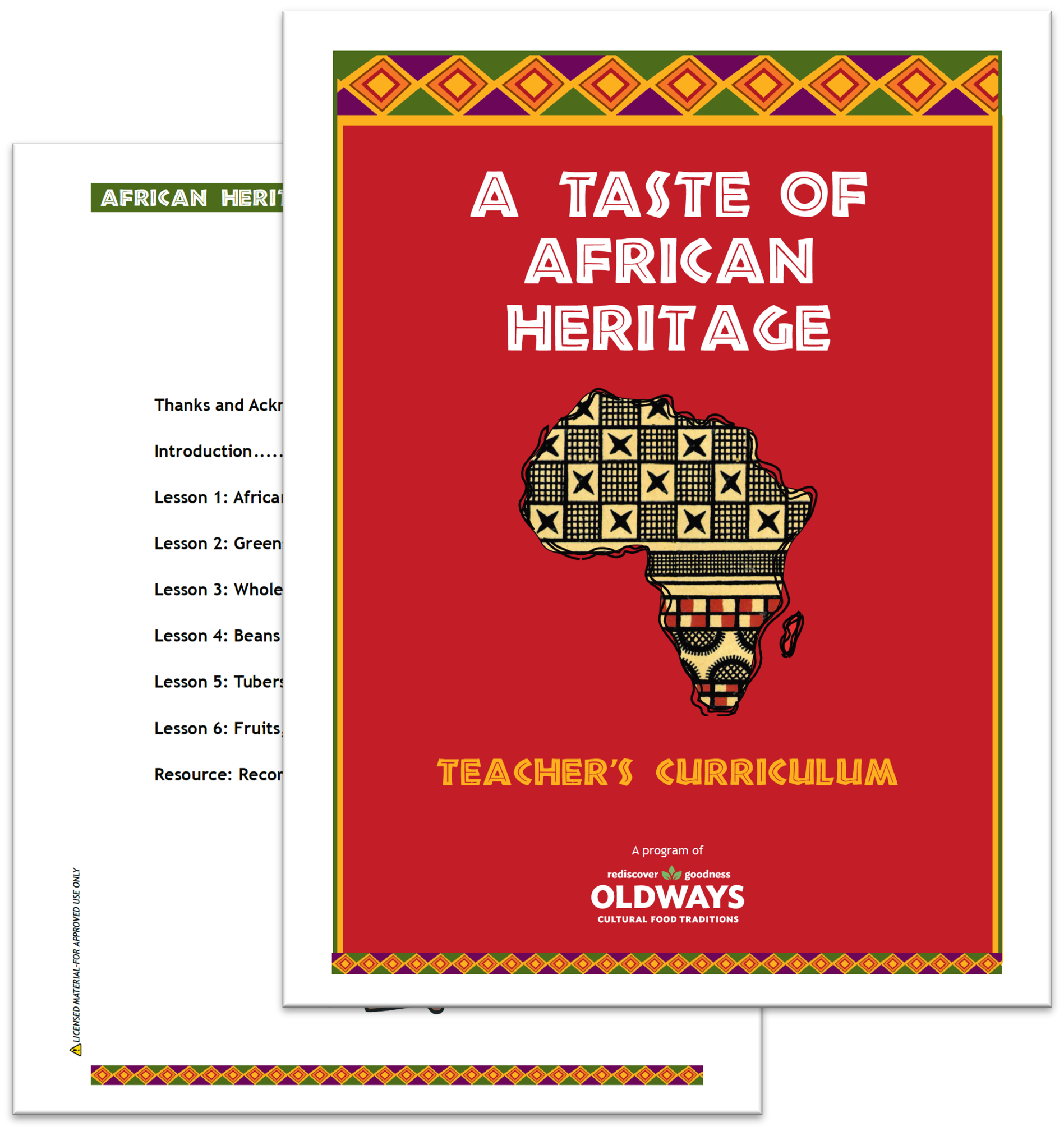 a red book cover displaying a map of Africa 