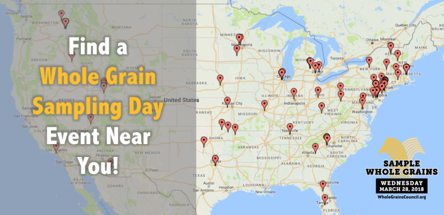 Interactive Map of Whole Grain Sampling Day Events