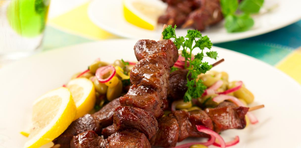 Skewers of Marinated Crete Spring Lamb with Artichokes and Lemons - OLDWAYS - Cultural Food Traditio