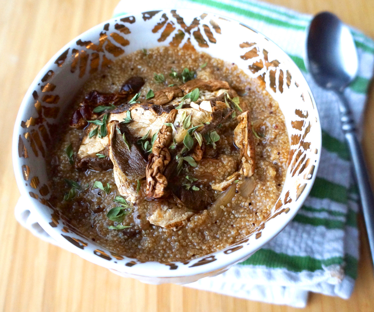 Amaranth Polenta with Wild Mushrooms