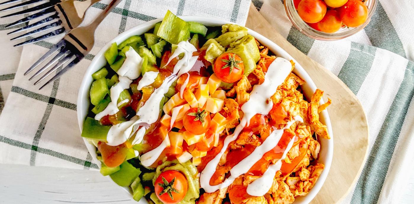 buffalo chicken grain bowl shaws simple swaps.jpg