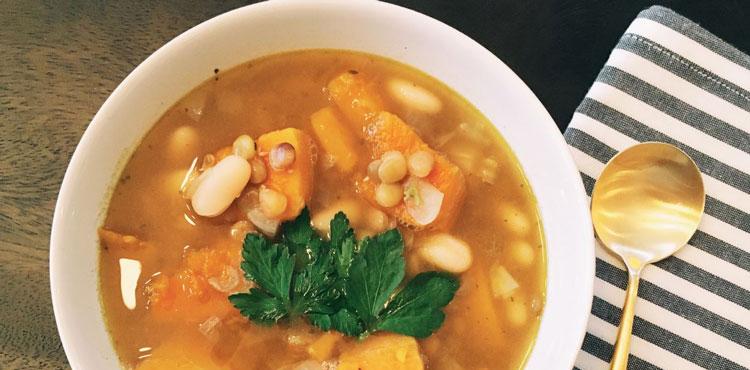 Lentils and Butternut Squash Soup