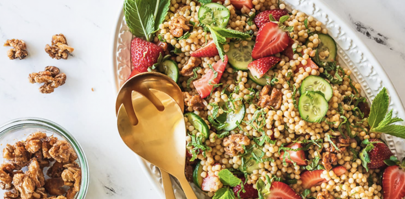 Strawberry, Cucumber & Pearl Couscous Salad - OLDWAYS - Cultural Food Traditions OLDWAYS – Cultural 