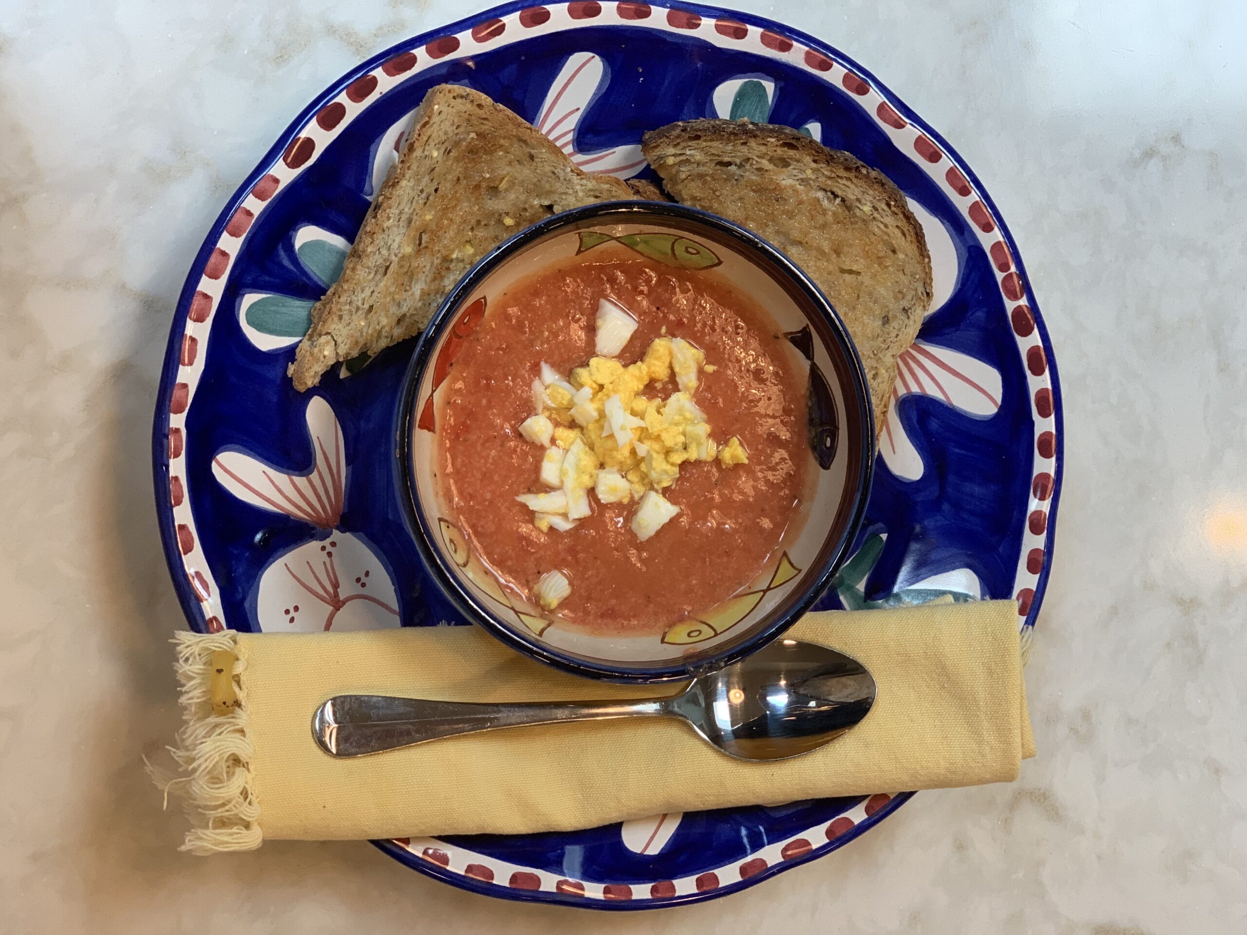 salmorejo toast sbs