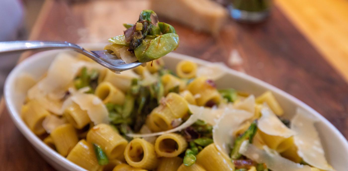 Mezze Maniche with Asparagus - OLDWAYS - Cultural Food Traditions OLDWAYS – Cultural Food Traditions