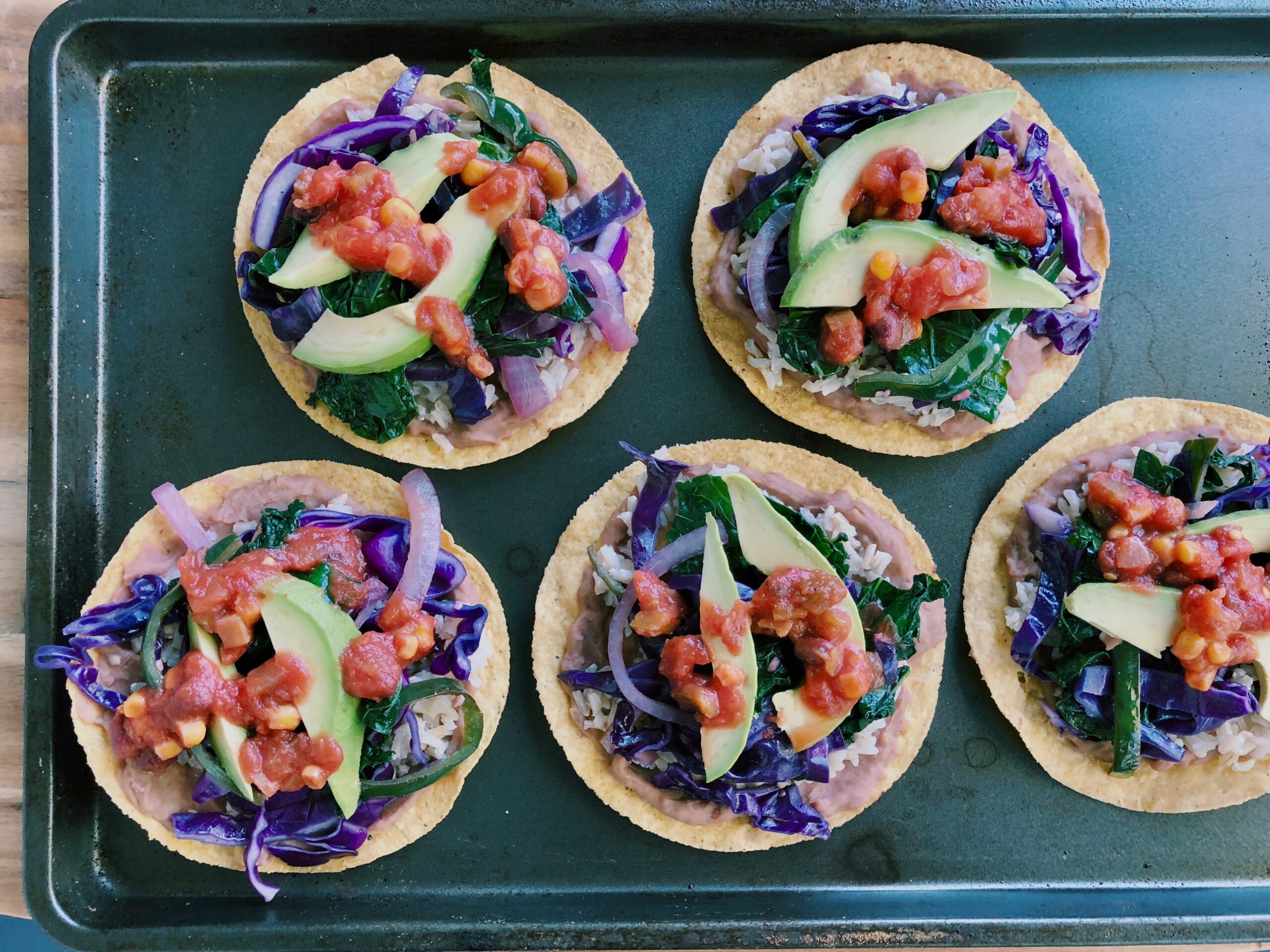 Wild Veggie Tostadas