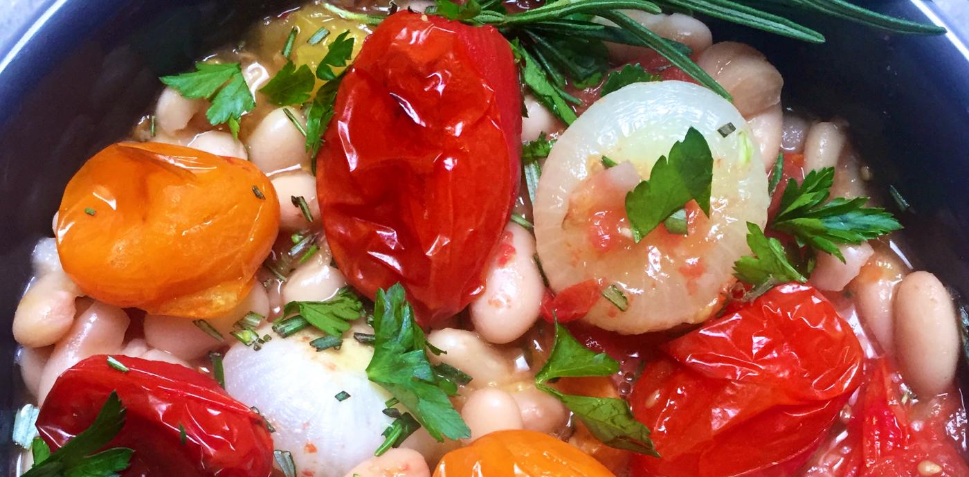 White Beans with Roasted Tomatoes and Rosemary - OLDWAYS - Cultural Food Traditions OLDWAYS – Cultur