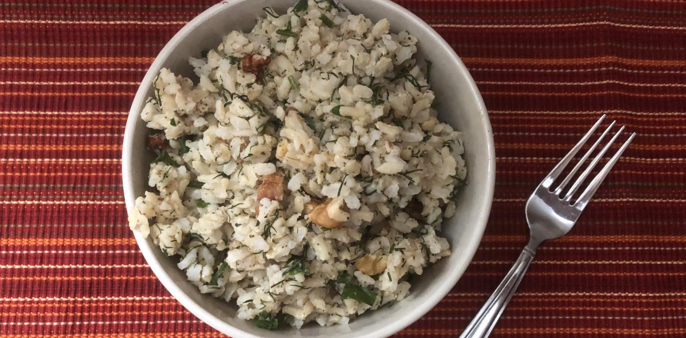 Toasted Pecan & Brown Rice Pilaf - OLDWAYS - Cultural Food Traditions OLDWAYS – Cultural Food Tradit