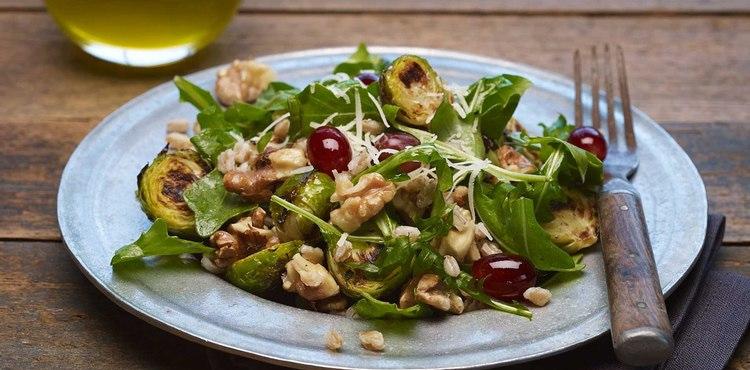 Brussels Sprouts with Farro and Shallot Honey Vinaigrette - OLDWAYS - Cultural Food Traditions OLDWA
