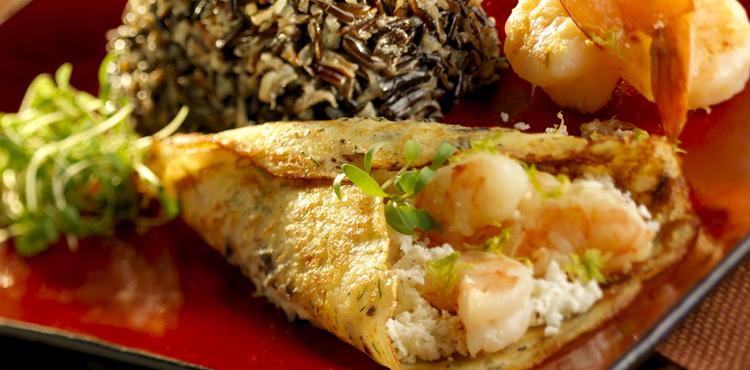 California Wild Rice Crepes with Chili Lime Shrimp - OLDWAYS - Cultural Food Traditions OLDWAYS – Cu
