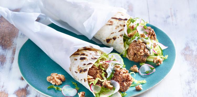 Walnut Falafel with Tzatziki Sauce - OLDWAYS - Cultural Food Traditions OLDWAYS – Cultural Food Trad