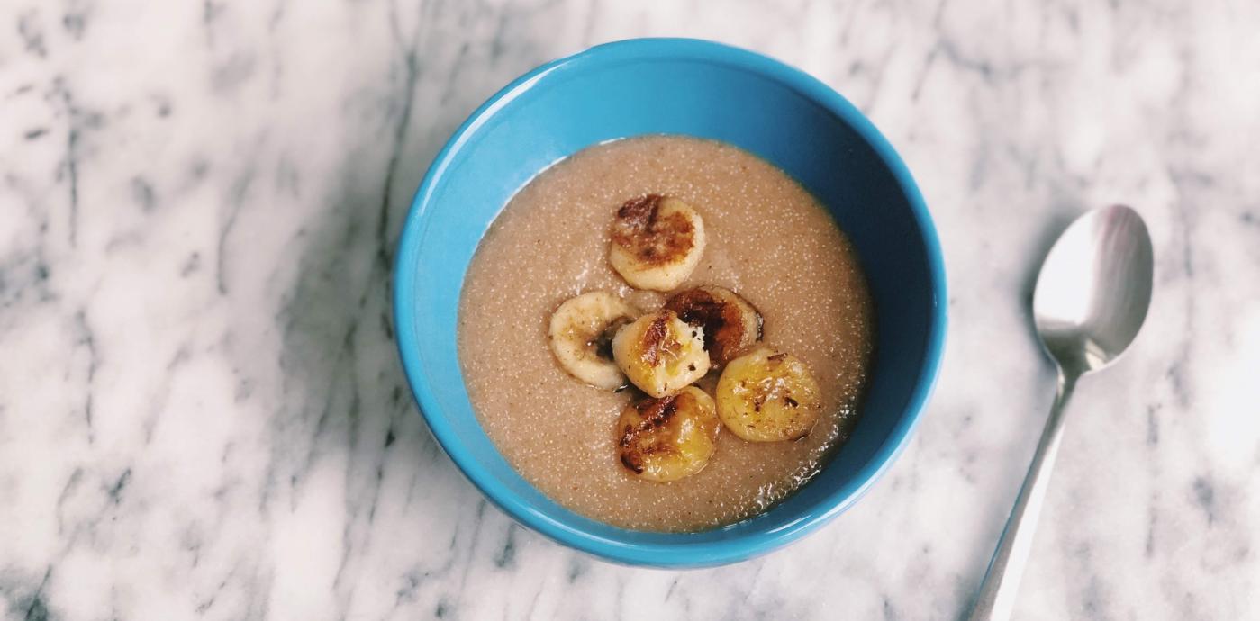 Chai Spiced Amaranth Porridge with Caramelized Bananas - OLDWAYS - Cultural Food Traditions OLDWAYS 