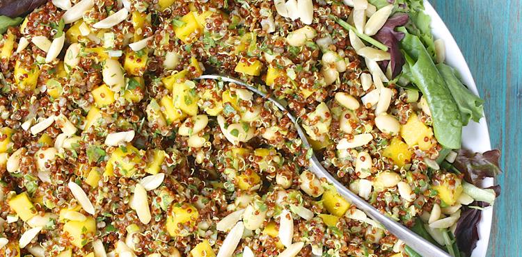 Curried Red Quinoa and Peach Salad - OLDWAYS - Cultural Food Traditions OLDWAYS – Cultural Food Trad