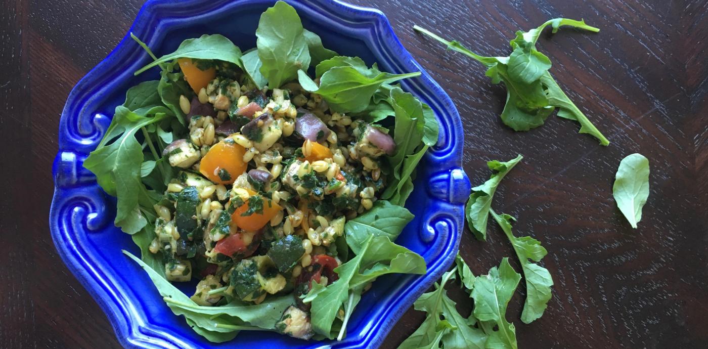 Mediterranean Eggplant and Barley Salad - OLDWAYS - Cultural Food Traditions OLDWAYS – Cultural Food