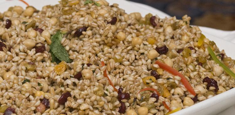 Farro Dried Fruit Garbanzo Salad - OLDWAYS - Cultural Food Traditions OLDWAYS – Cultural Food Tradit