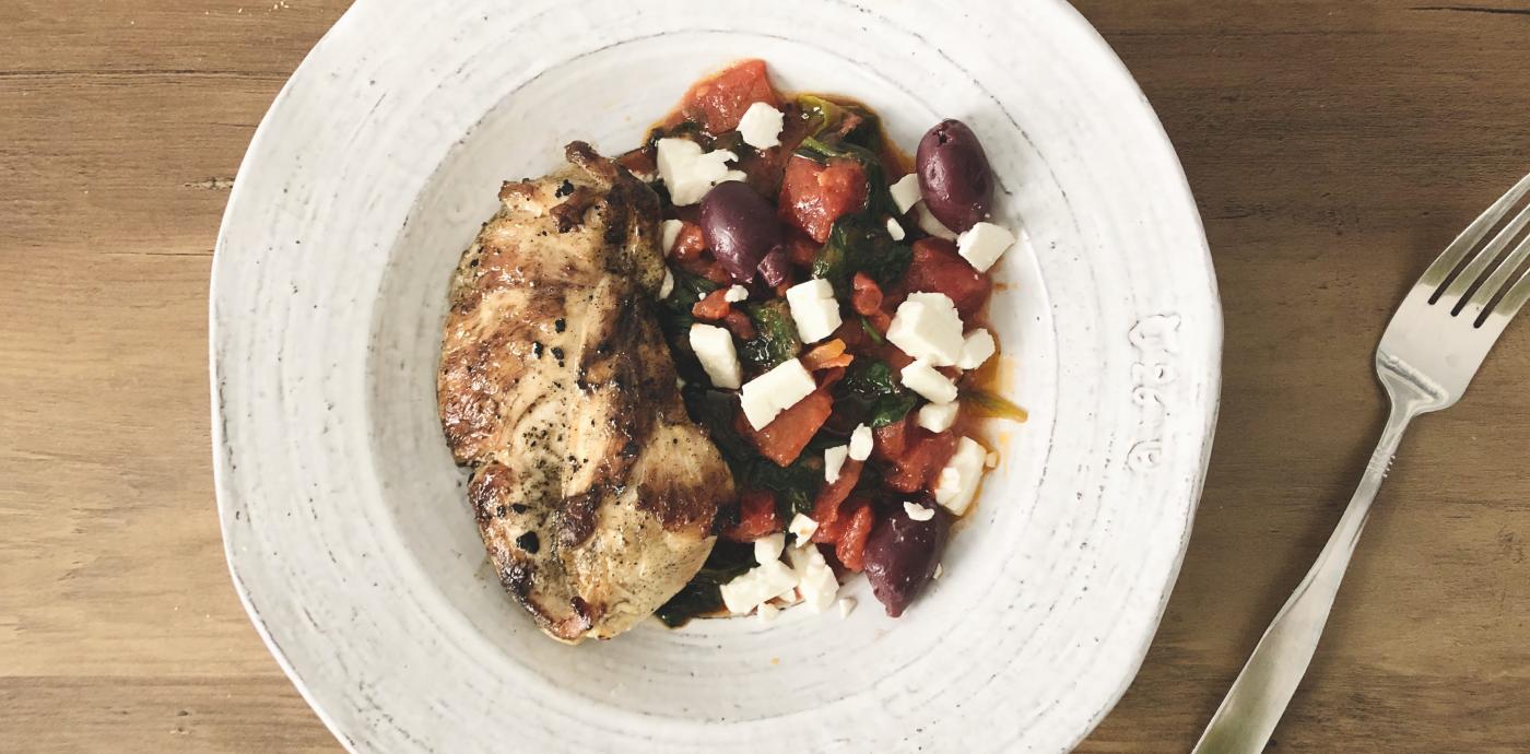 Greek Grilled Chicken with Spinach and Tomatoes - OLDWAYS - Cultural Food Traditions OLDWAYS – Cultu