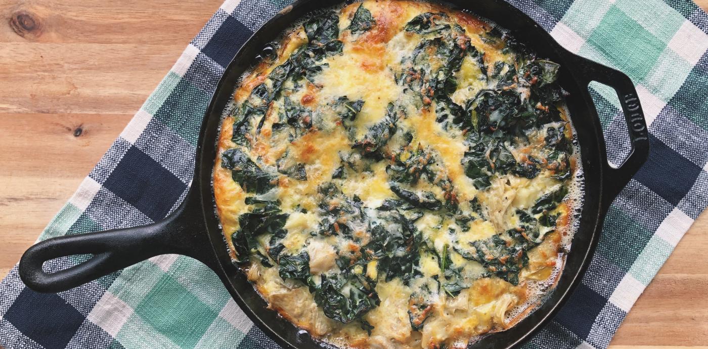 Kale and Artichoke Frittata with Asiago - OLDWAYS - Cultural Food Traditions OLDWAYS – Cultural Food