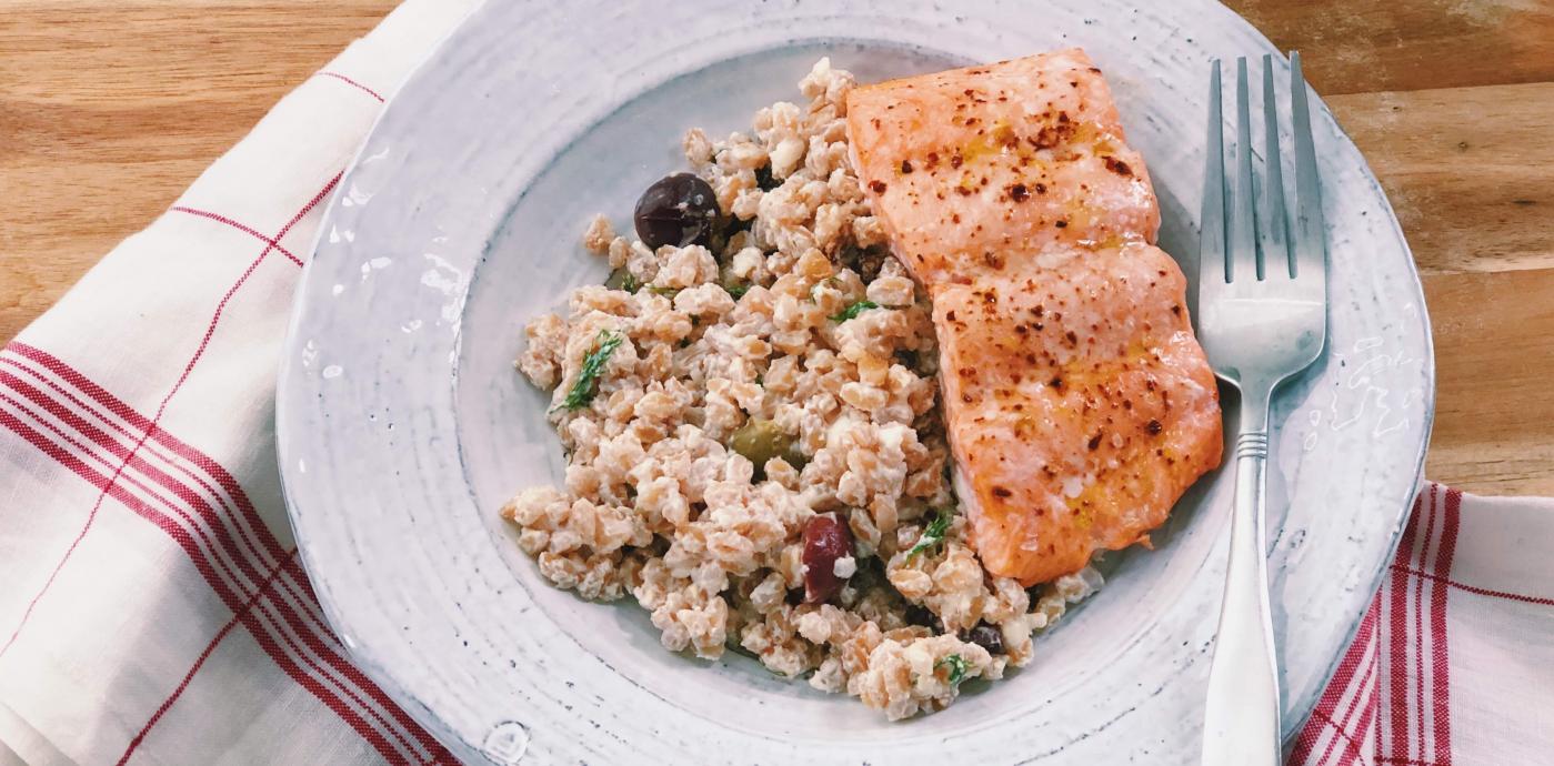 Mediterranean Farro &amp; Fermentation Salad - OLDWAYS - Cultural Food Traditions OLDWAYS – Cultural Food Traditions