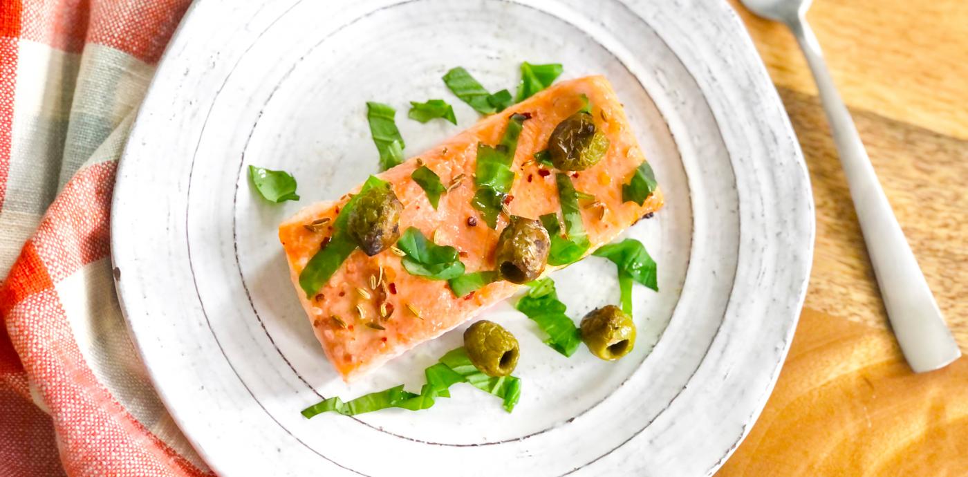 Mediterranean Salmon with Olives - OLDWAYS - Cultural Food Traditions OLDWAYS – Cultural Food Tradit