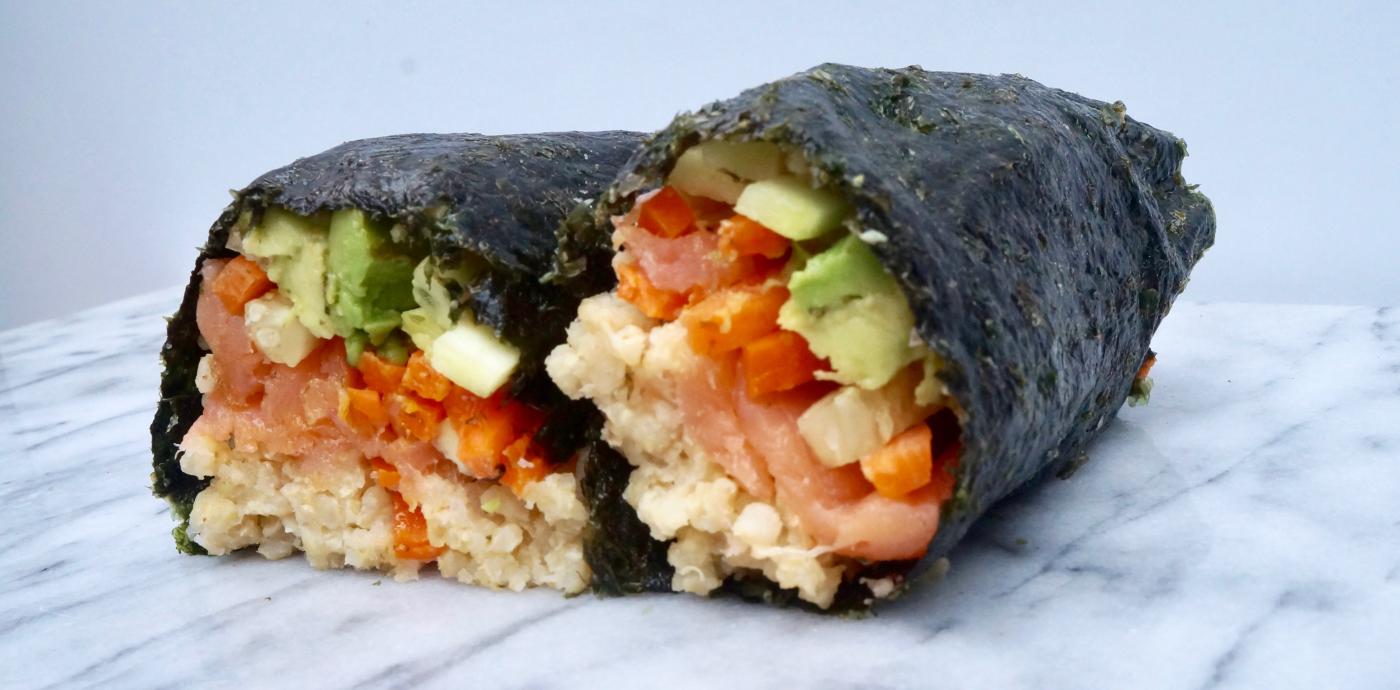 Millet Nori Wraps with Smoked Salmon - OLDWAYS - Cultural Food Traditions OLDWAYS – Cultural Food Traditions