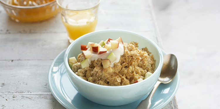 Apple-Cinnamon Oatmeal with an Egg Boost - OLDWAYS - Cultural Food Traditions OLDWAYS – Cultural Foo