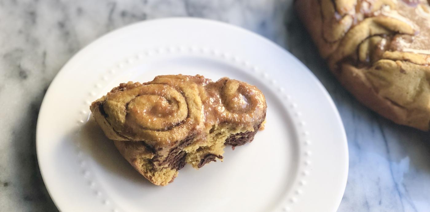 Pumpkin Date Whole Wheat Cinnamon Rolls - OLDWAYS - Cultural Food