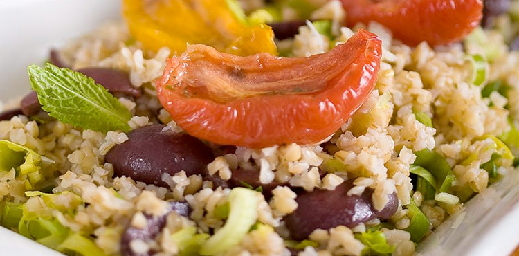 Roasted Tomatoes and Mediterranean Bulgur Salad - OLDWAYS - Cultural Food Traditions OLDWAYS – Cultural Food Traditions