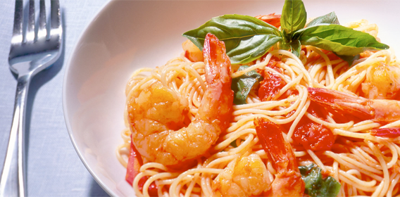 Pasta with Quick Marinara and Shrimp - OLDWAYS - Cultural Food Traditions OLDWAYS – Cultural Food Tr