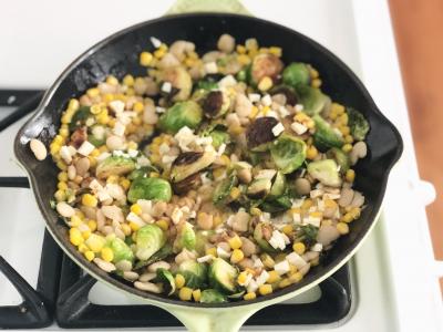 Street Corn Succotash with Brussels Sprouts - OLDWAYS - Cultural Food Traditions OLDWAYS – Cultural 