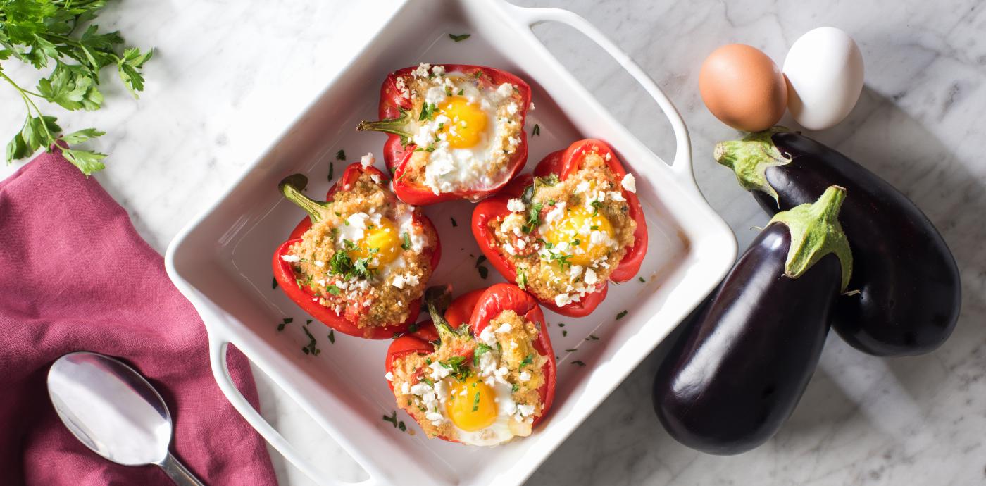 Stuffed Quinoa Peppers with Eggs - OLDWAYS - Cultural Food Traditions OLDWAYS – Cultural Food Tradit