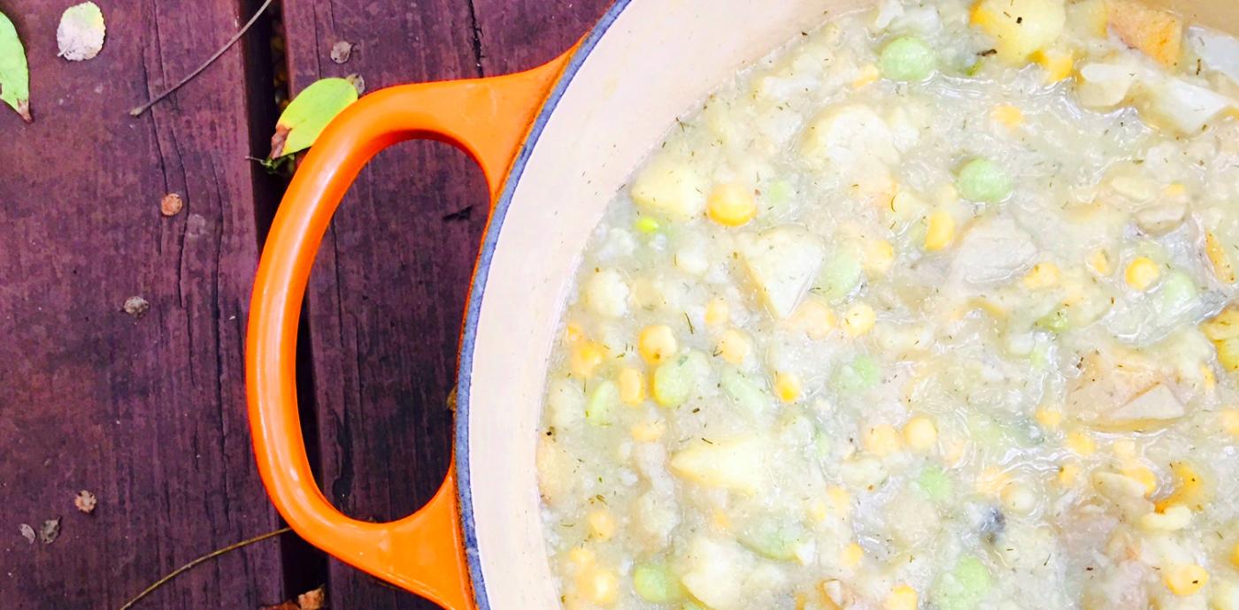 Oldways Hearty Succotash Soup - OLDWAYS - Cultural Food Traditions OLDWAYS – Cultural Food Tradition